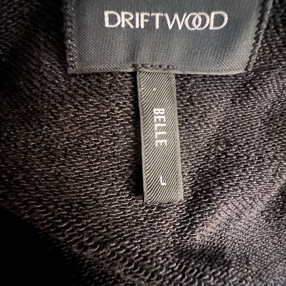 DRIFTWOOD Black embroidered crop sweatshirt - Picture 5 of 7
